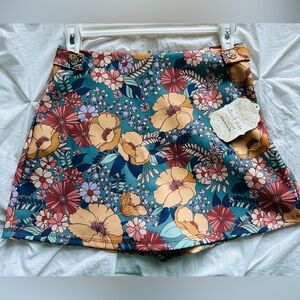 Altar’d State Boho Floral Mini Skort Small NWT